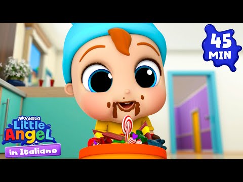 Non Mangiare Troppe Merendine Gianni! | Little Angel Italiano | Cartoni Animati con Gianni Piccino