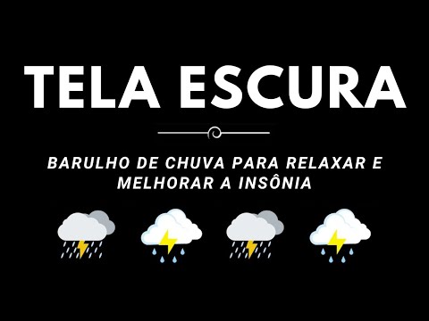 Som de Chuva e Trovoadas no Telhado para Dormir - Barulho de Chuva para Relaxar e Melhorar a Insônia