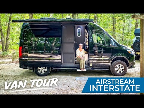 VAN LIFE TOUR | Full Time Living in The Smallest Sprinter Van Converted Airstream Interstate