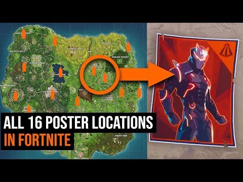 fortnite poster challenge - all 16 carbide omega poster locations in fortnite season 4 challenges  all 16 carbide omega poster locations in fortnite season 4 challenges - fortnite poster challenge