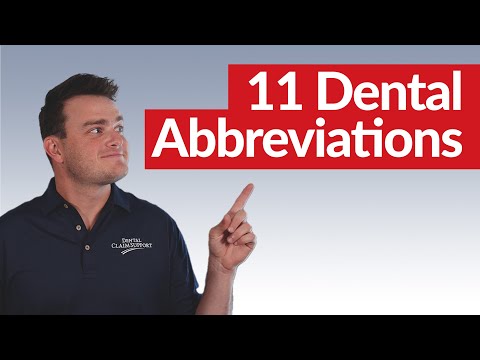 11 Common Dental Abbreviations - Dental Practice Must Know!