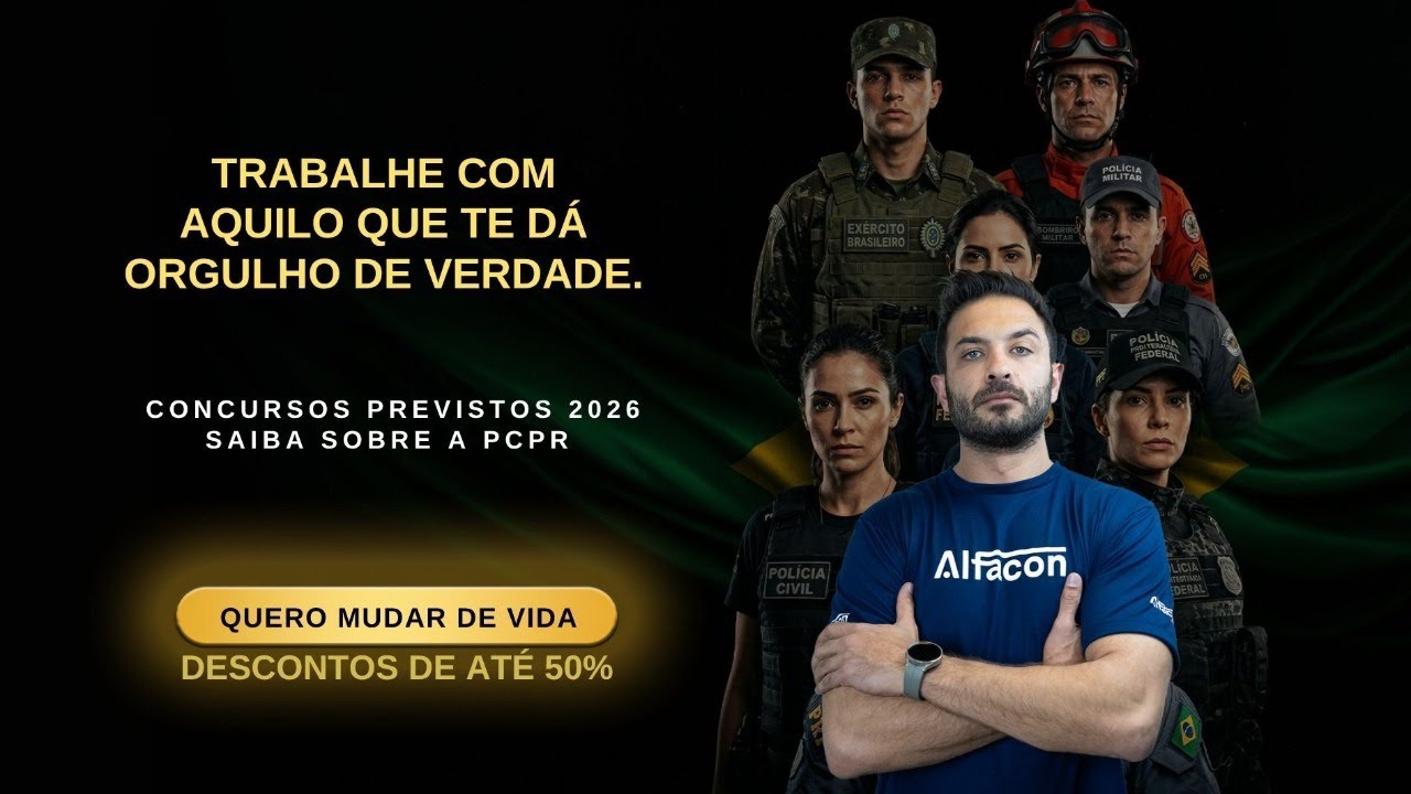 Concursos Previstos 2026: Tudo sobre a PCPR com Professor Tiago Vidal