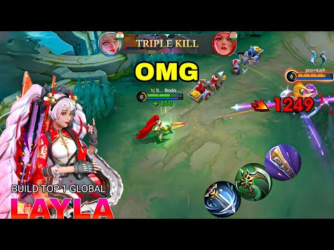 LAYLA ONE SHOT MACHINE! 0.1 SEC DELETE! 😱💥 BUILD TOP 1 GLOBAL LAYLA
