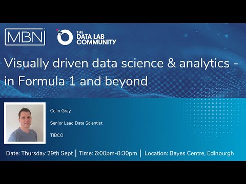 Visually driven data science and analytics - in Formula 1 and beyond