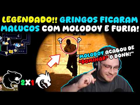 LEGENDADO!! 🔥🤯 REAÇÃO DOS GRINGOS COM A FURIA DOMINANDO A SPIRIT NA SEMIFINAL!