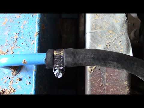 How To : Fit rubber fuel line onto bigger metal line.
