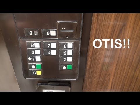 Vintage OTIS Traction Elevators at the Marriott Hotel Durham NC
