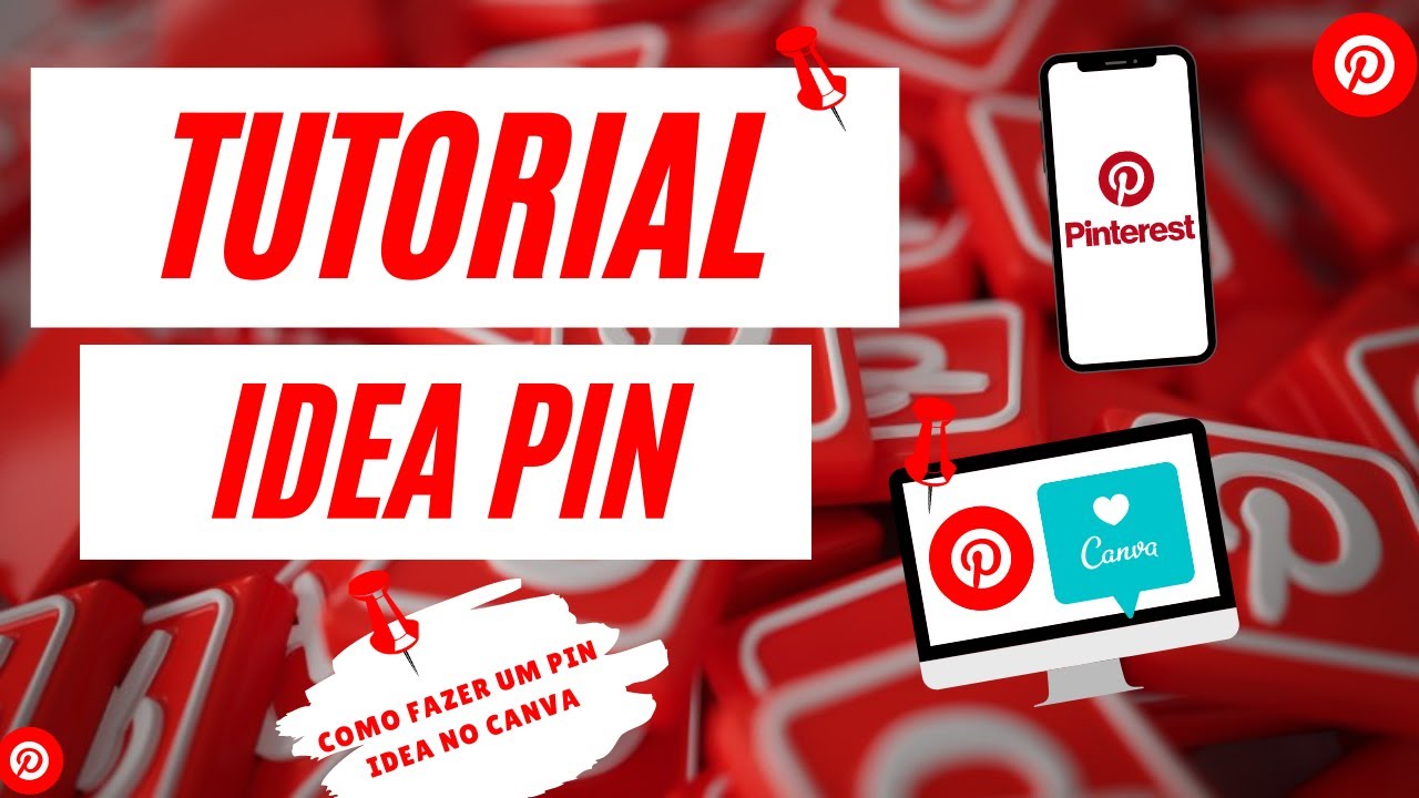 COMO CRIAR E POSTAR IDEA PIN no PINTEREST [TUTORIAL CANVA] | Bruna Luiza