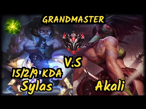 PNGS Baca (SYLAS) vs AKALI - 15/2/9 KDA MID GAMEPLAY - EUW Ranked GRANDMASTER