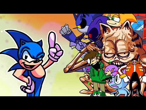 FNF No Good(Vs Sonic Says) But Different Characters Sing It🎵 Everyone Sonic Says ('No Good' Song)