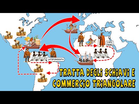 ⛵👨🏿🧔🏿‍♂️ La TRATTA degli SCHIAVI e il COMMERCIO TRIANGOLARE 📐🗺️ - Storia Moderna 📚