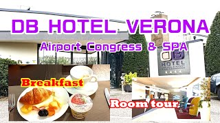 DB Hotel Verona Airport Congress & SPA- Room tour & Breakfast #Verona Hotel #Ita