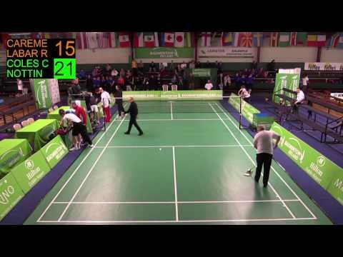 Quarter Final - MD - (FRA) Careme/Labar vs (ENG) Coles/Nottingham - Carlton Irish Open 2013