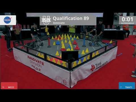 2018 VEXU Innovate Q89 - MCCC vs TMAT1 - 49 to 75
