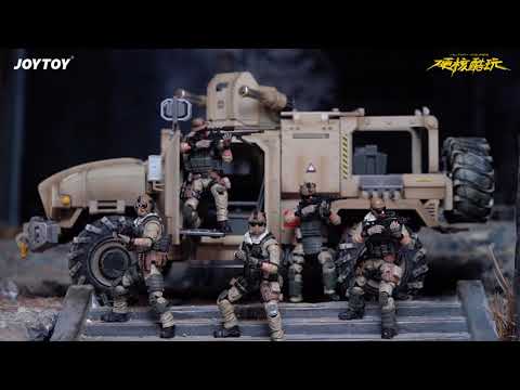JOYTOY 1/18 U.S. Army Delta Assault Squad with Cyclone Assault Armored Car