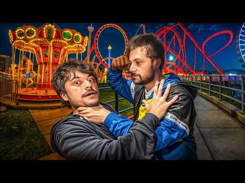 GIANT TITS MY TWINS AT THE LUNAPARK!!