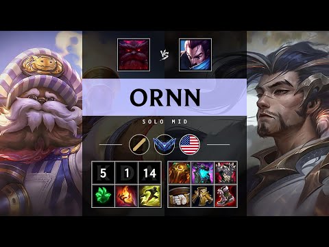 Ornn Mid vs Yasuo - NA Diamond Patch 25.06
