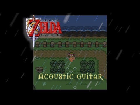 Zelda Alttp acoustic guitar - Rainy intro (Remaster)