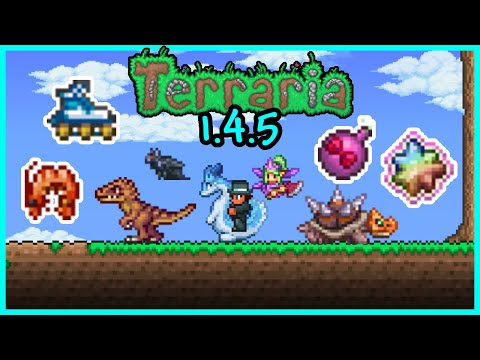 Terraria 1.4.5 - How To Get ALL NEW MOUNTS & PETS