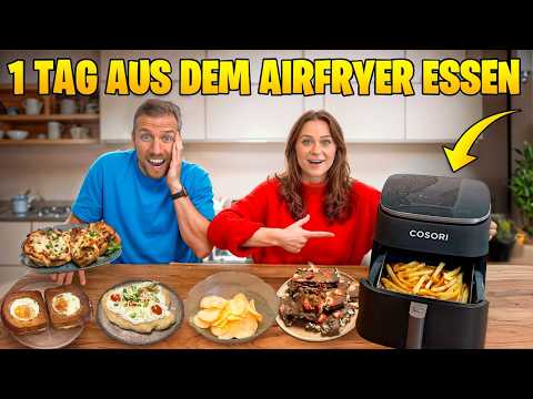 Nur aus dem Airfryer Essen für 24 Stunden (unser großer Test!) | TeamTapia