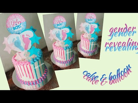 gender reveal cake