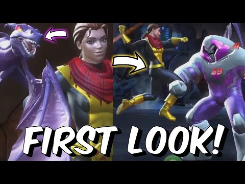 Kitty Pride & Nimrod Gameplay First Look! - Special Attacks & Moves - Marvel Contest of Champions