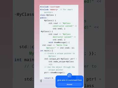 "Smart Pointers in C++: Managing Memory with std::unique_ptr"