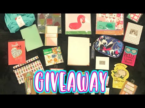 HUGE GIVEAWAY!!! | MAKEUP, STATIONARY, & MORE! | Kortney and Karlee Video