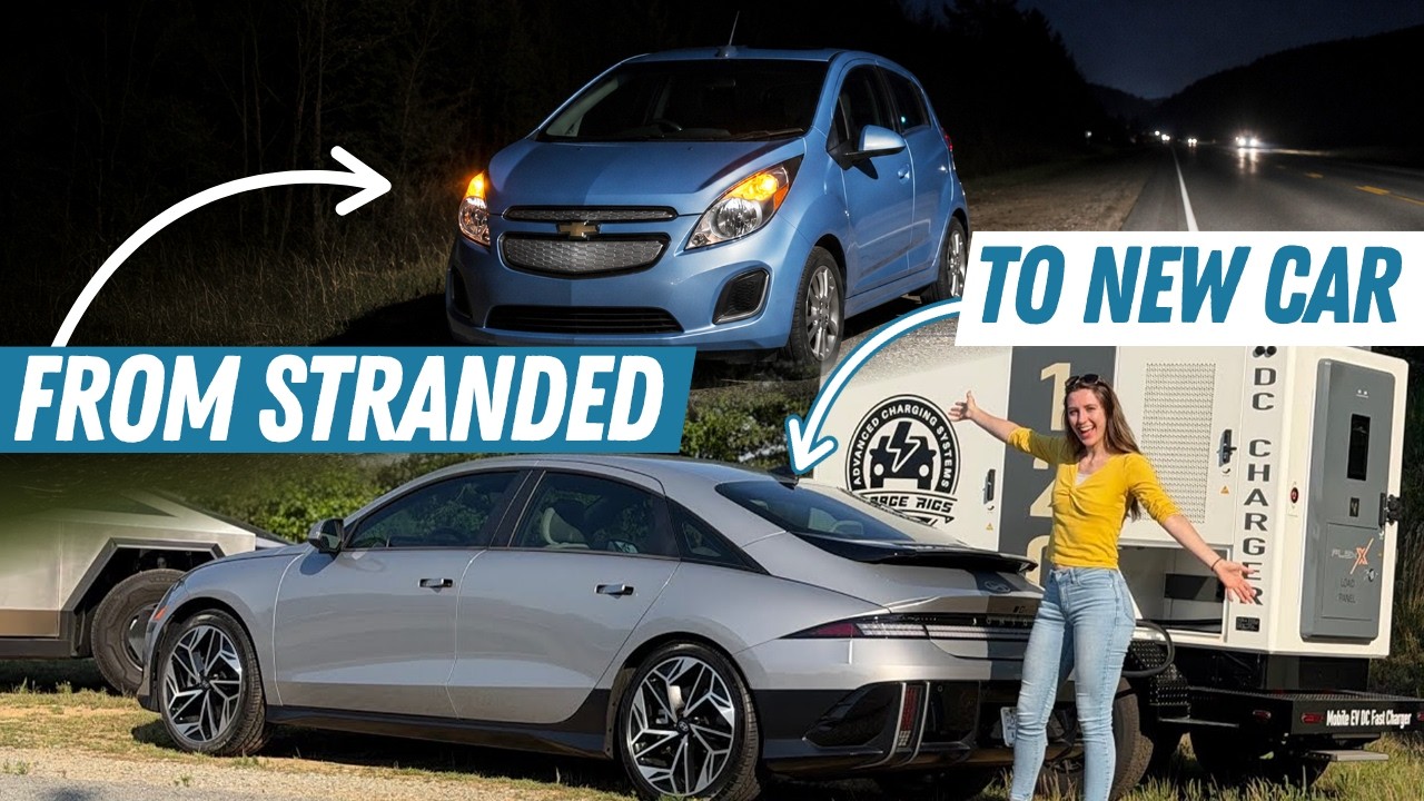 2016 Chevy Spark EV on a road trip charging stop