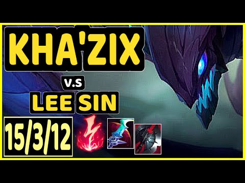 JANKOS (KHA'ZIX) vs LEE SIN - 15/3/12 KDA JUNGLE CHALLENGER GAMEPLAY - EUW