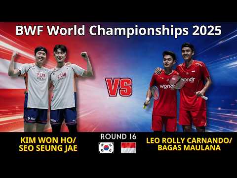 🔥 UNSTOPPABLE POWER 🔥 Kim Won Ho / Seo Seung Jae (KOR) vs Leo / Bagas (INA) | Round 16 | Full HD