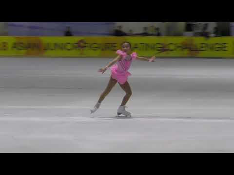 Chloe's ISU Bangkok Basic Novice Girls Subgroup A, Age 10, 1st Place