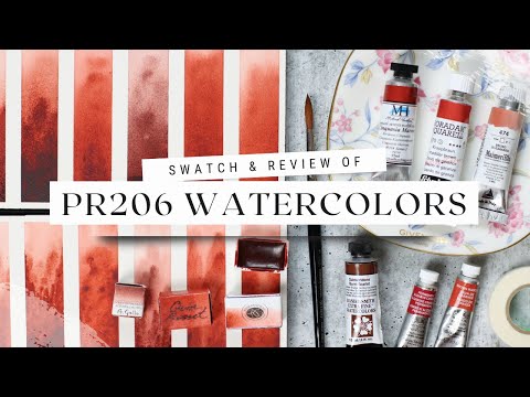 PR206 Watercolors from Daniel Smith, Michael Harding, Sennelier, The Prodigal Son's Pigments, etc