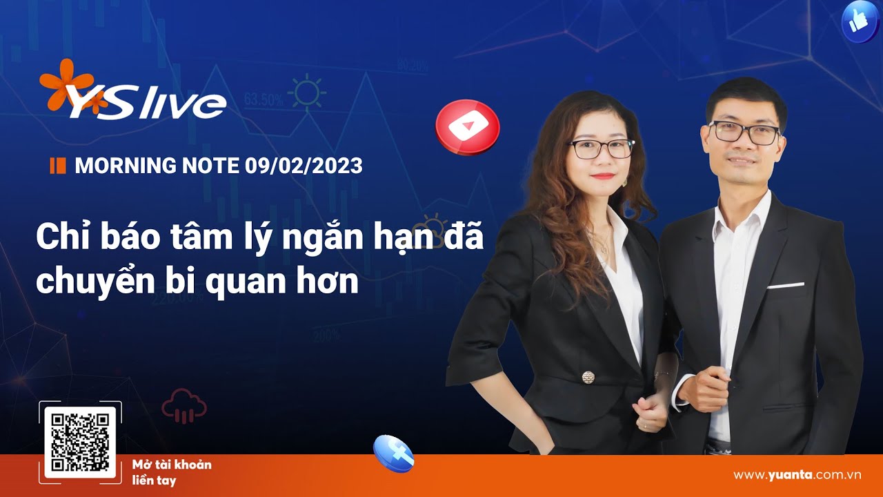 MORNING NOTE 09/02/2023 – Chỉ báo tâm lý ngắn hạn đã chuyển bi quan hơn