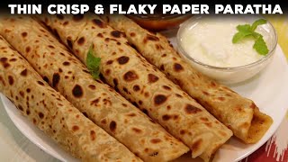 Paper Paratha Recipe - Dhaba Style Crisp Aloo Parathe - CookingShooking Recipe
