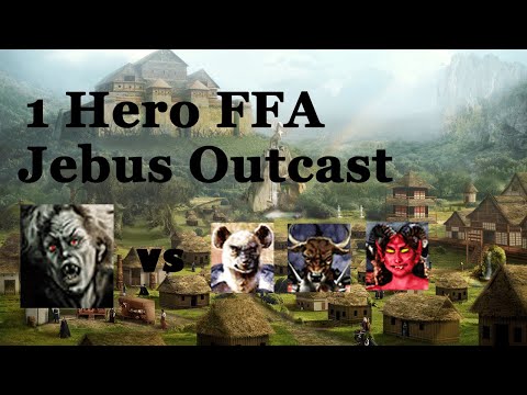 1 Hero Jebus Outcast FFA vs Synesthesiac23, ButtEnthusiast, and Aronox9898