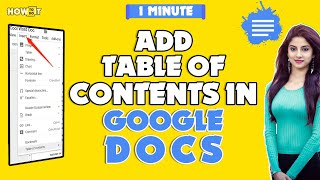 How to add table of contents in google docs 2024 | Skill Wave