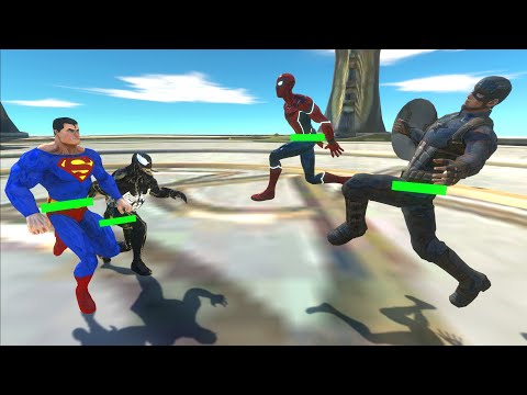 2 vs 2 TOURNAMENT with HP Bar - Animal Revolt Battle Simulator