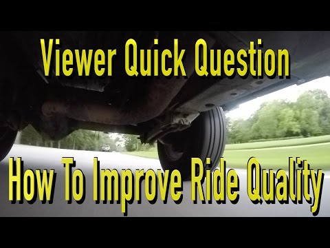Ways To Improve A Vehicle Ride Quality