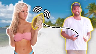 Putting a Tiny Speaker in a Seashell &amp; Waiting for People to Listen Prank