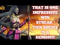 MK11 Ultimate This Sindel Is A Demon That Win Streak Is No Joke Quite Impressive