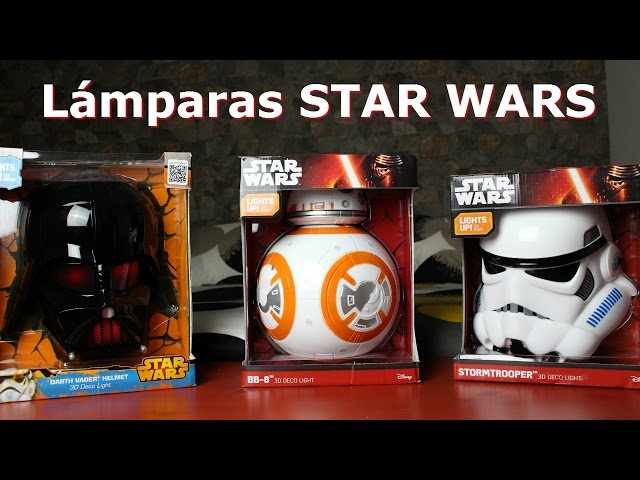 Vídeo relacionado con Lámpara líquida con brillo Darth Vader Star Wars con naves flotantes - Producto oficial Disney, luz de noche, decoración para dormitorio o sala de juegos