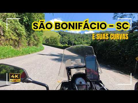 SÃO BONIFÁCIO/SC: A cidade das cachoeiras e as melhores curvas para moto!