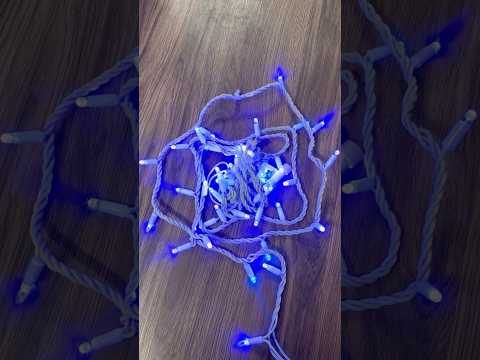 Гірлянда зовнішня Wrapper біла 50LED 5м 10flash IP65 Світіння - синій Premium