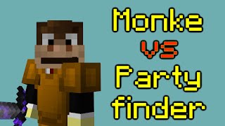 Joining no monkey parties as a Monkey (hypixel skyblock)
