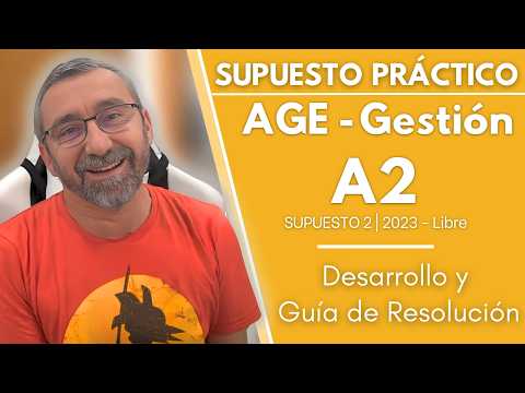 SUPUESTO PRÁCTICO 2 AGE A2 LIBRE 2023 - EL MINISTERIO SE CAE A PEDAZOS