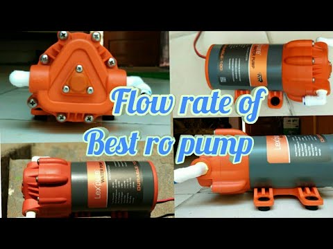 Performance of lex pure durable 100 pump Video