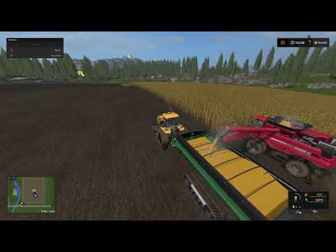 Harvesting Corn on Goldcrest Valley FS17 PS4