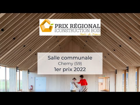 1er prix : « Salle communale de Chemy » – Prix Régional de la Construction Bois Hauts-de-France 2022