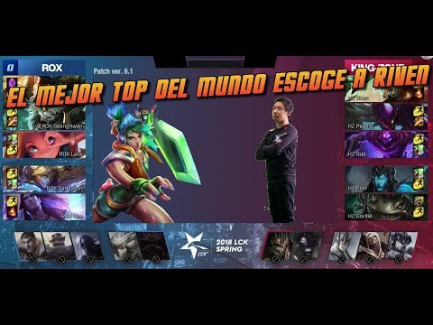 PENTAKILL con RIVEN de KHAN en la LCK | El Mejor TOP del MUNDO KZ vs ROX
